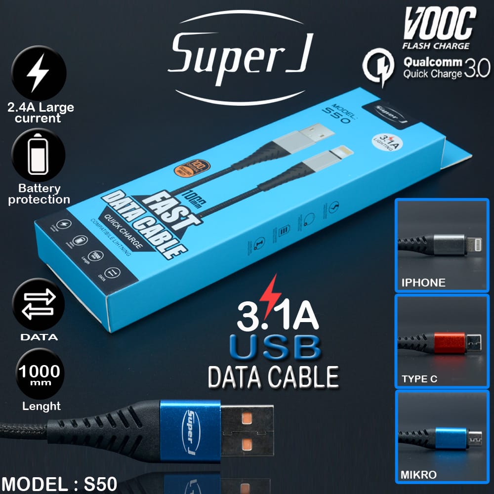 KABEL DATA SUPER J S50 MICRO USB